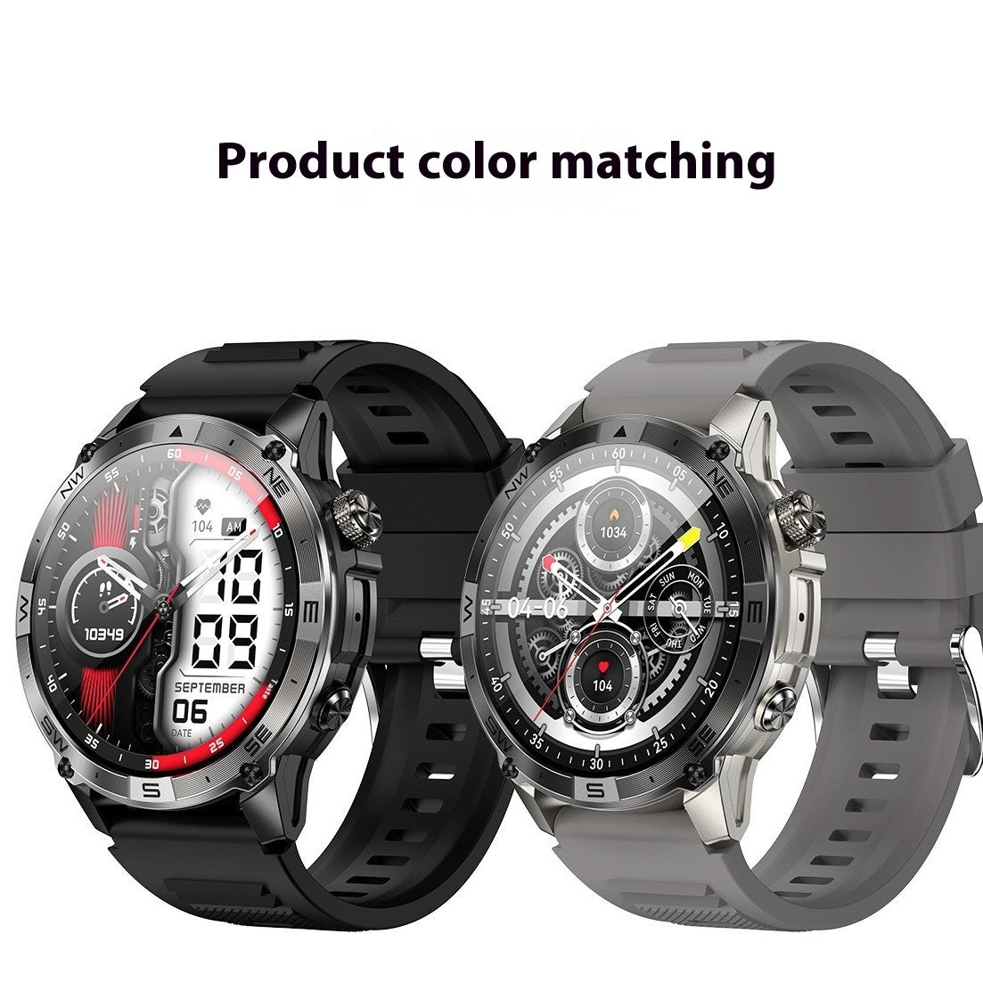 Kenike silver grey GPS smart watch variant