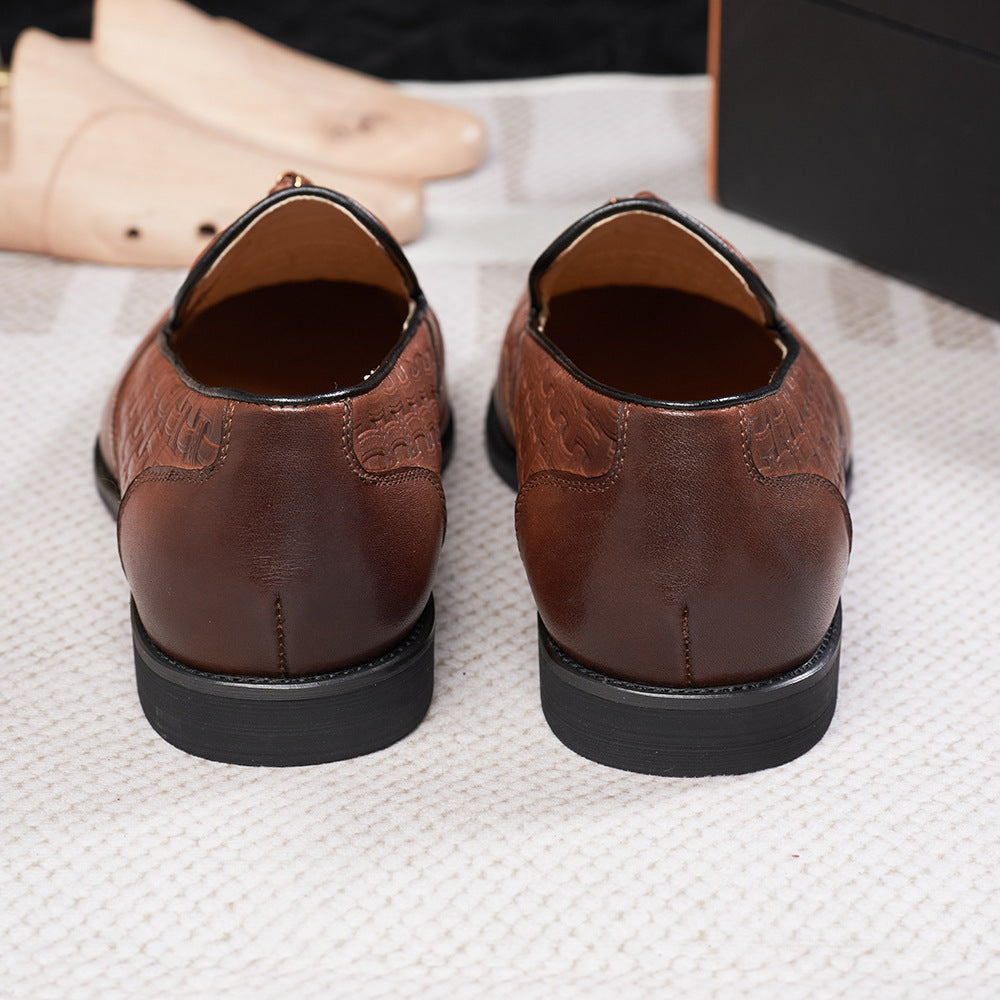 Kenike men's leather shoes outsole detail