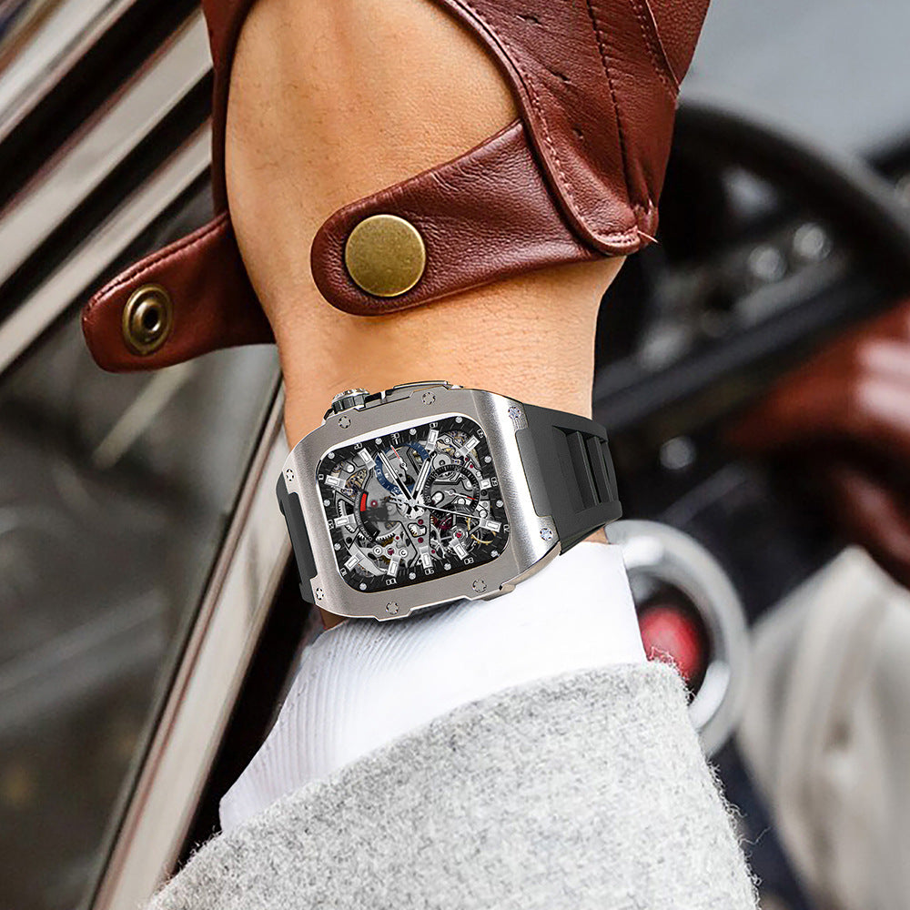 Kenike stainless steel watch case strap style 2