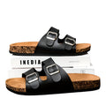 Kenike black unisex slip-on open-toe lightweight sandals variant