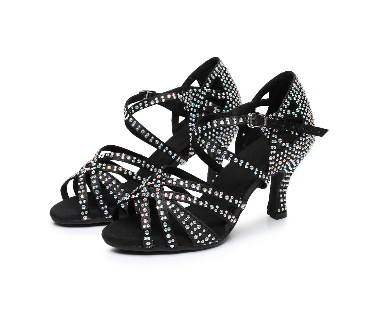 Kenike diamond Latin dance shoes side profile