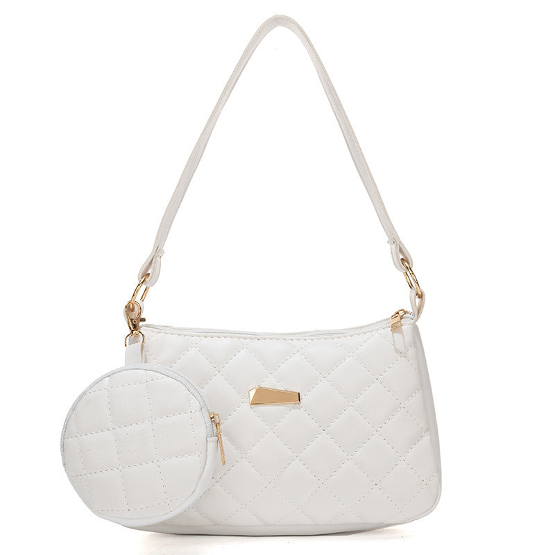 Kenike white women's shoulder bag 23x75x15cm variant