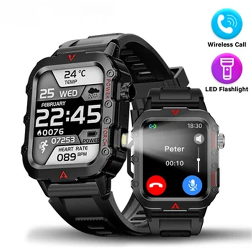 Kenike Bluetooth calling sports watch side profile