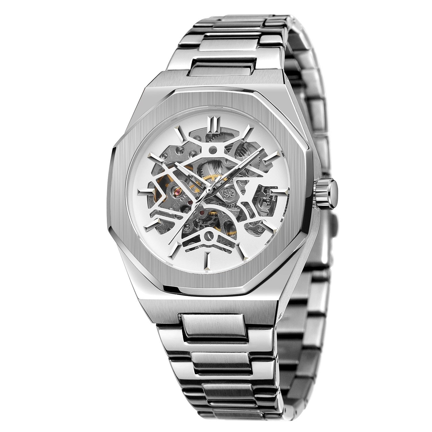 Kenike hollowed automatic mechanical watch final detail