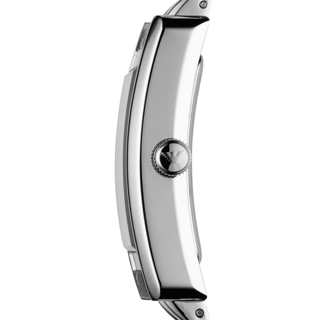 Emporio Armani AR0146 silver strap side view