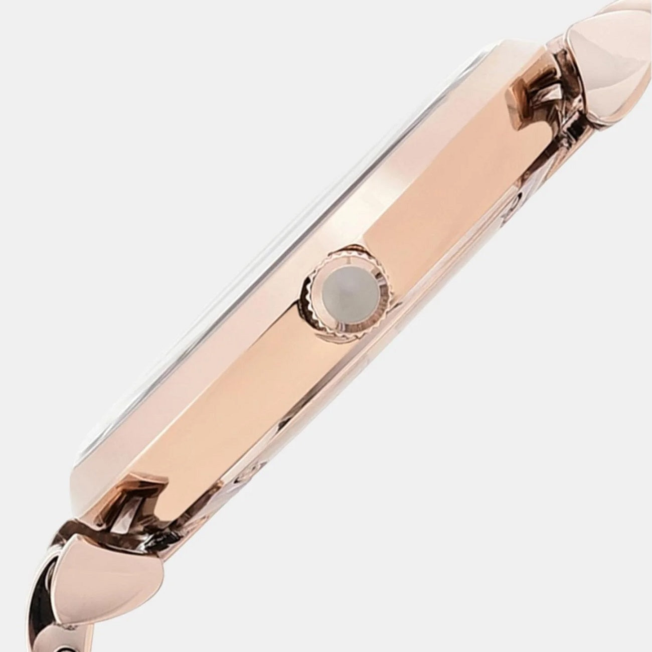 Emporio Armani AR11059 rose gold watch side profile