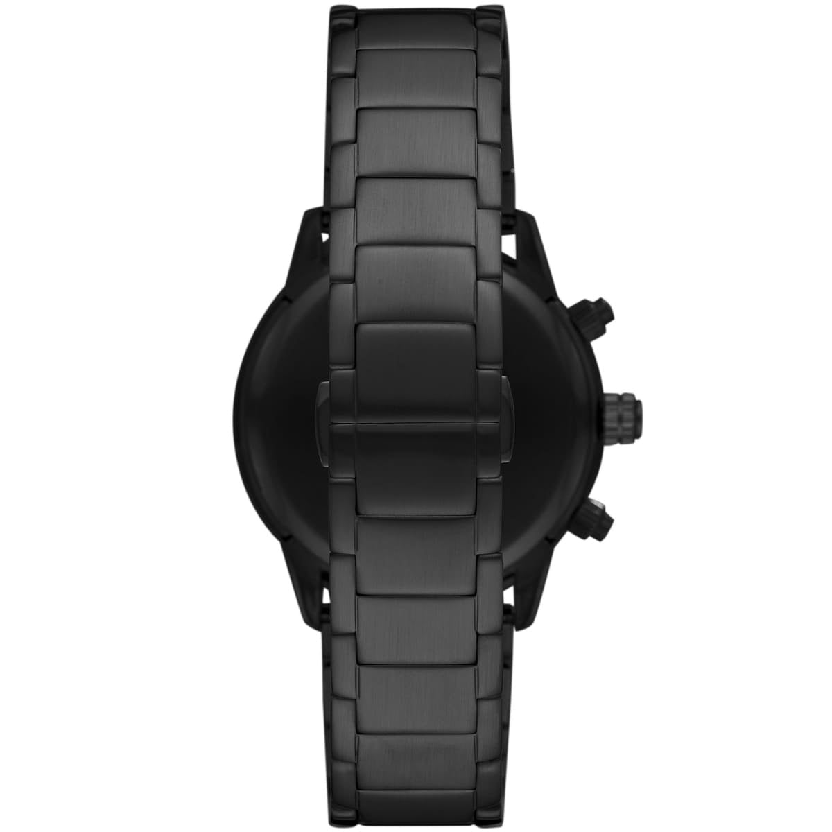 Emporio Armani AR11242 black strap watch back view