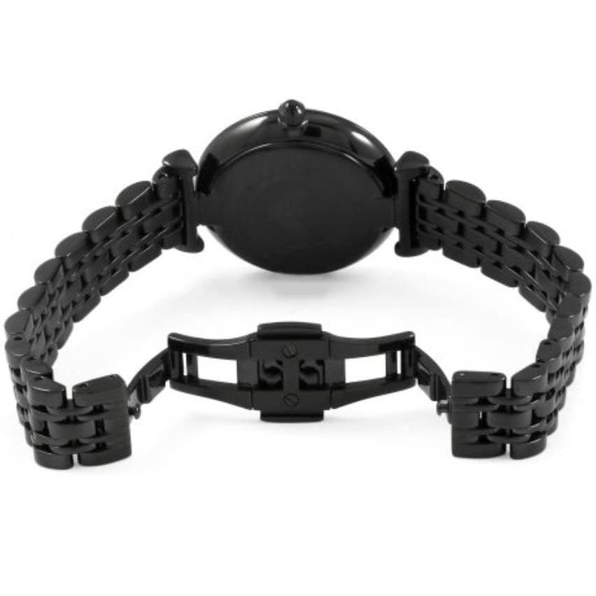 Emporio Armani AR11245 open black bracelet watch back view