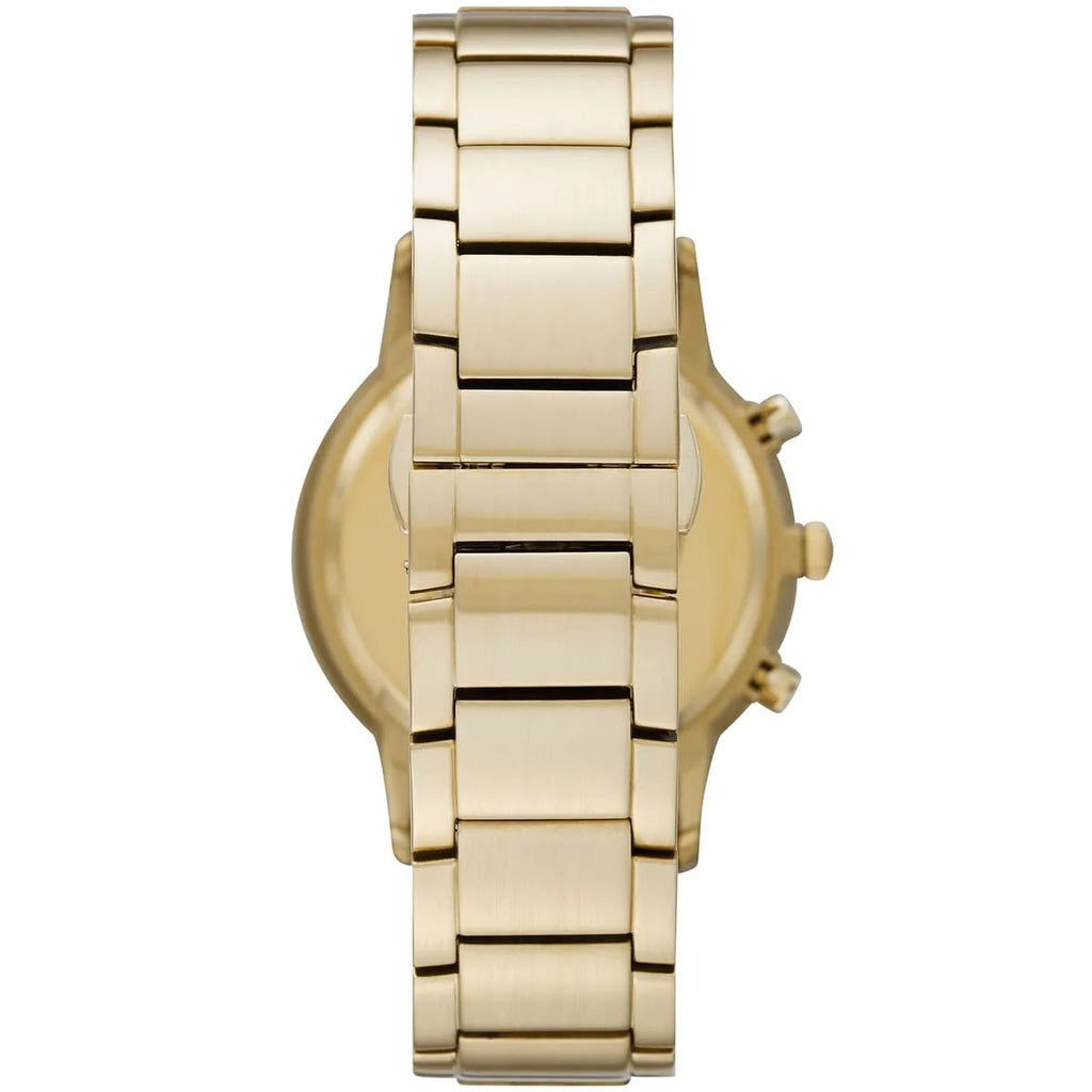 Emporio Armani AR11332 gold bracelet watch back view