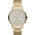 Emporio Armani AR11332 Renato gold chronograph watch front view