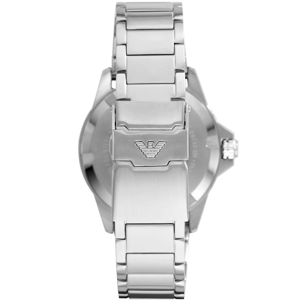 Emporio Armani AR11338 diver watch caseback view
