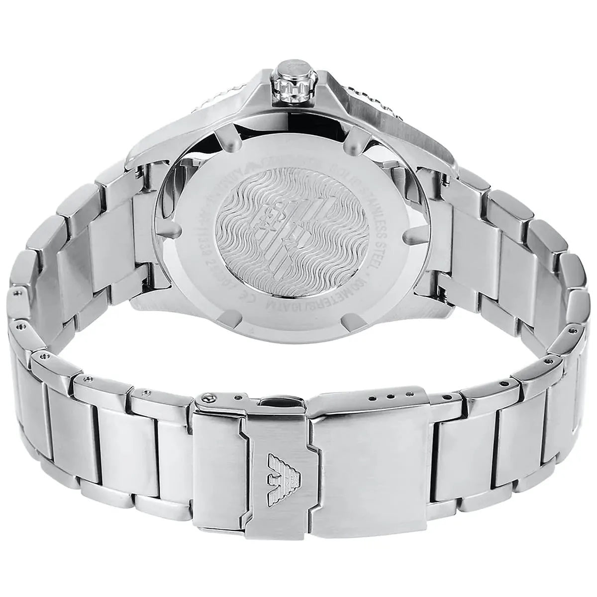Emporio Armani AR11339 caseback and clasp view