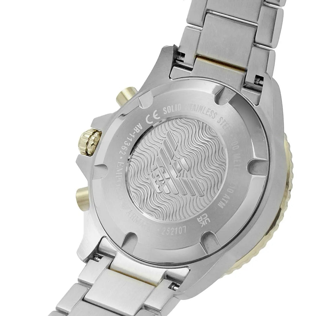 Emporio Armani AR11362 diver watch back view