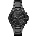 Emporio Armani AR11363 Diver all black watch front view