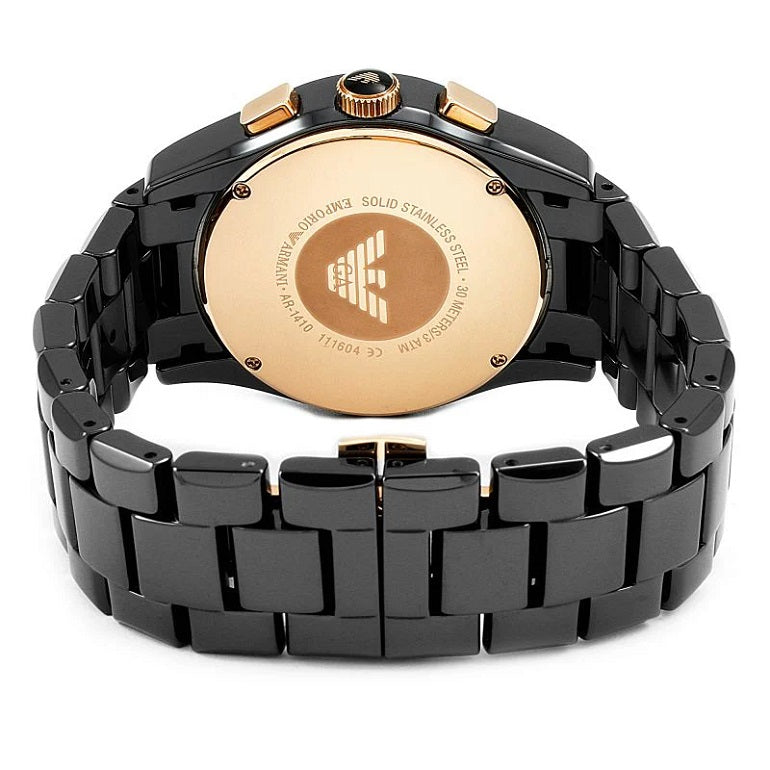 Emporio Armani AR1410 watch back case view
