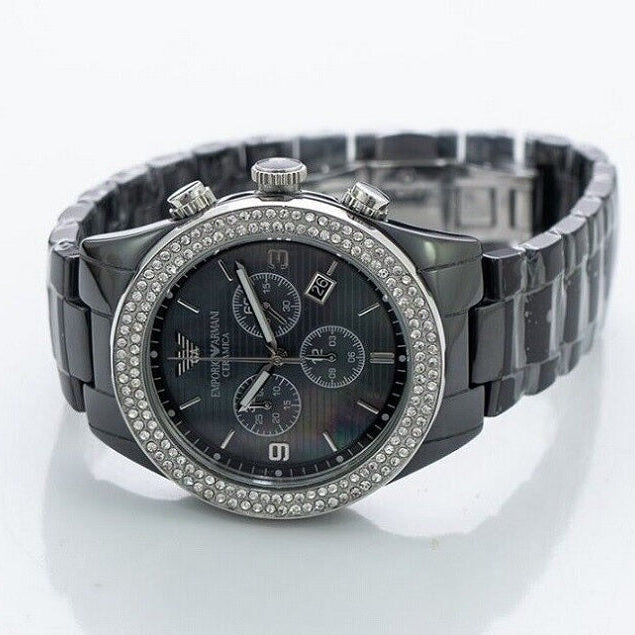 Emporio Armani AR1455 Ceramica Women's Black Watch