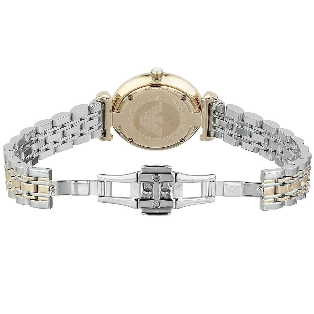 Emporio Armani AR1683 opened clasp two-tone watch