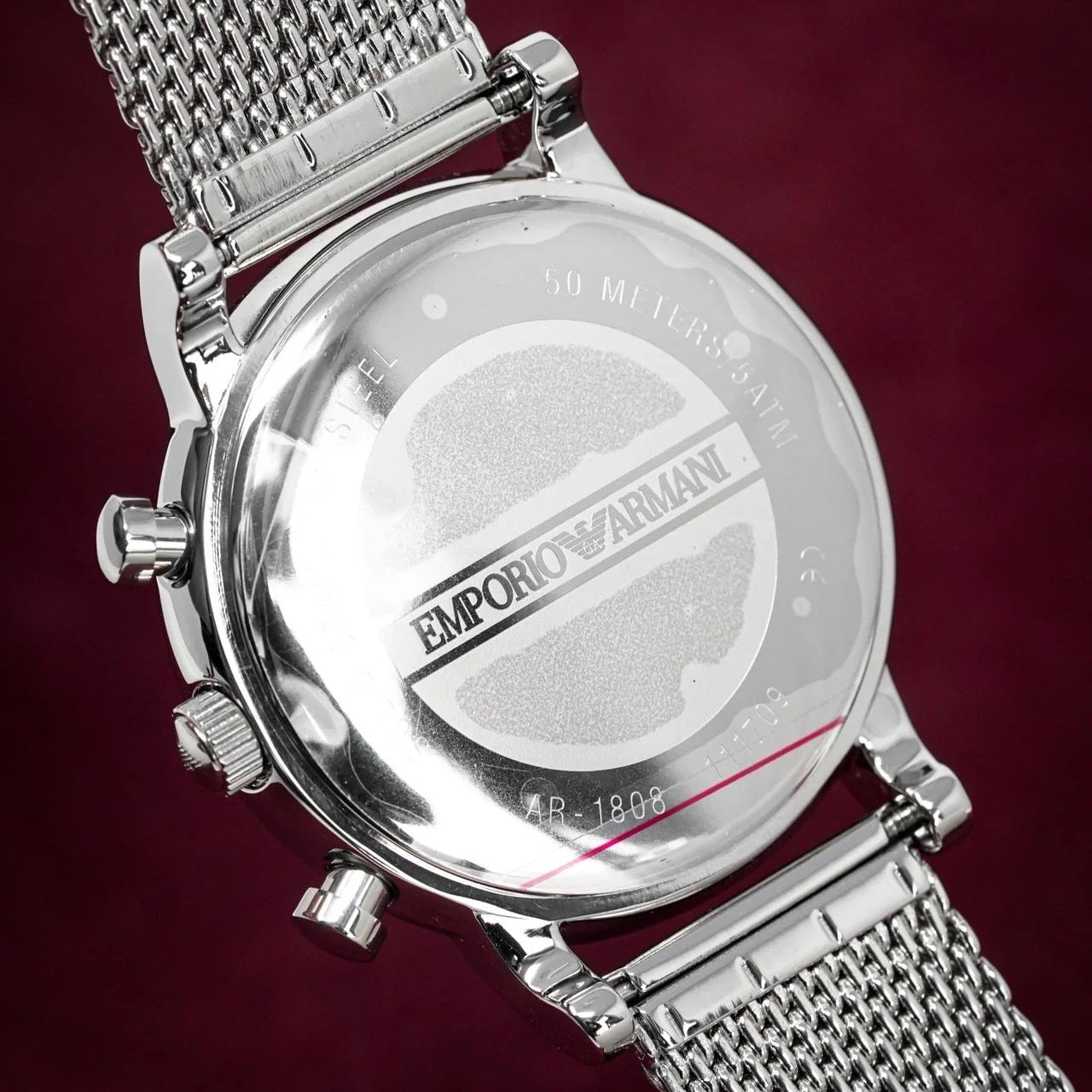Emporio Armani AR1808 stainless steel caseback