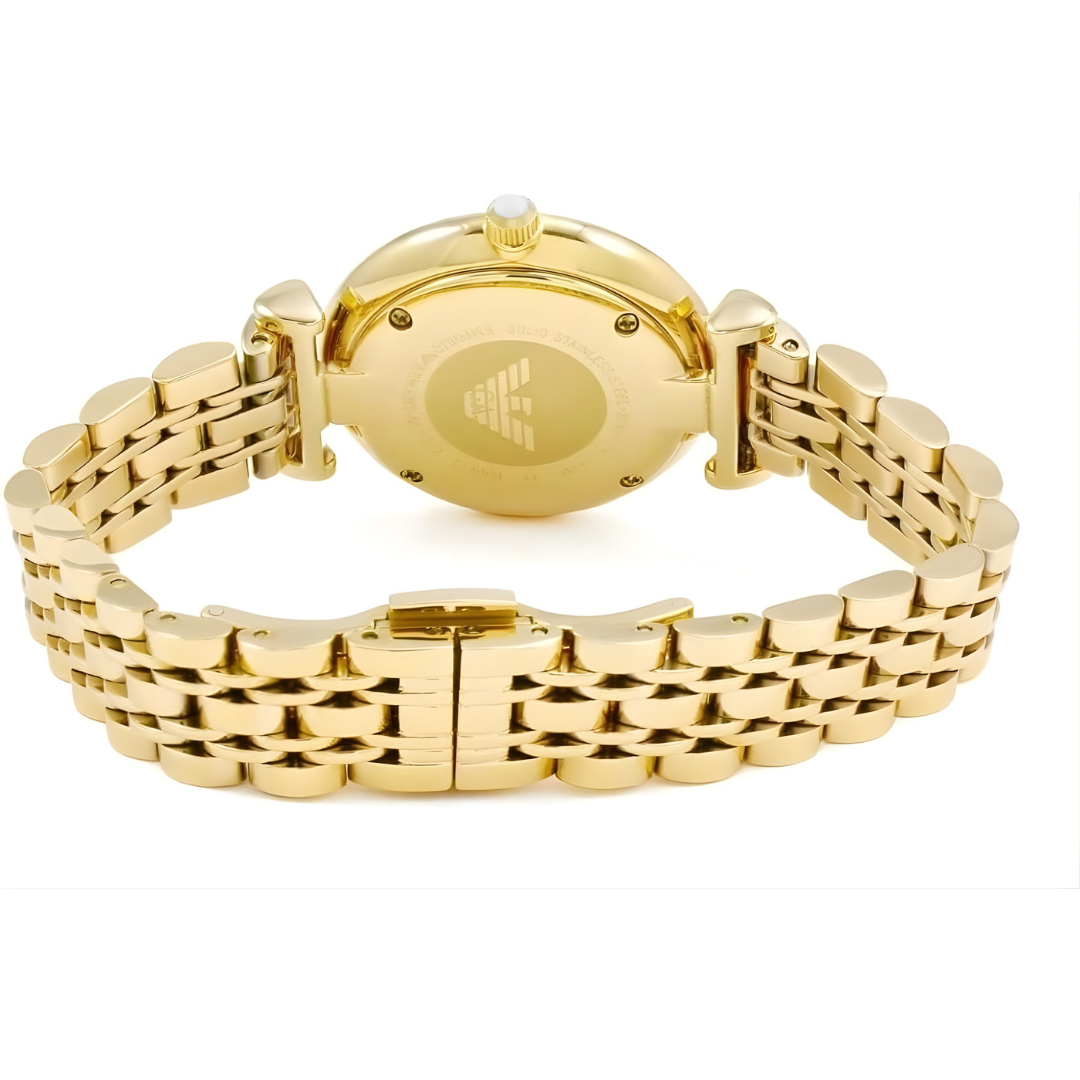 Emporio Armani AR1907 gold case back view