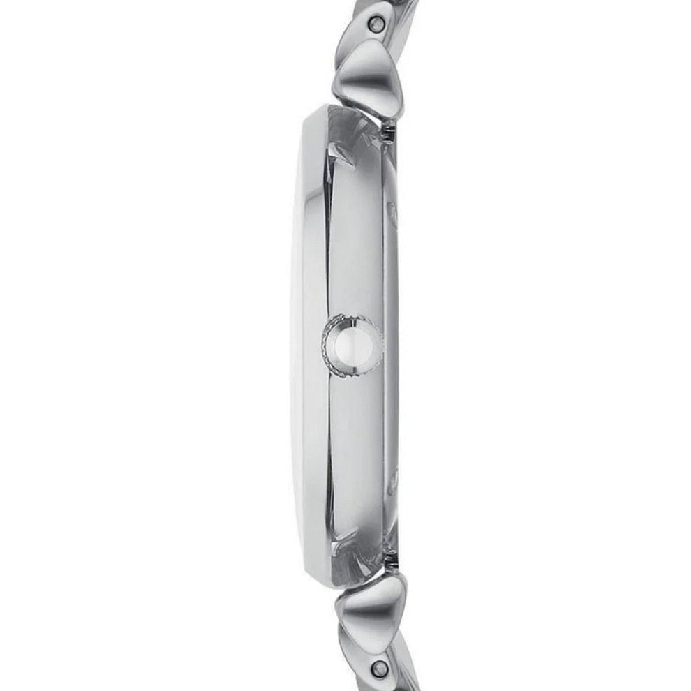 Emporio Armani AR1908 silver watch side profile