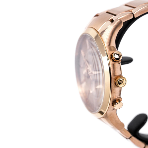 Emporio Armani AR2452 rose gold watch angled view