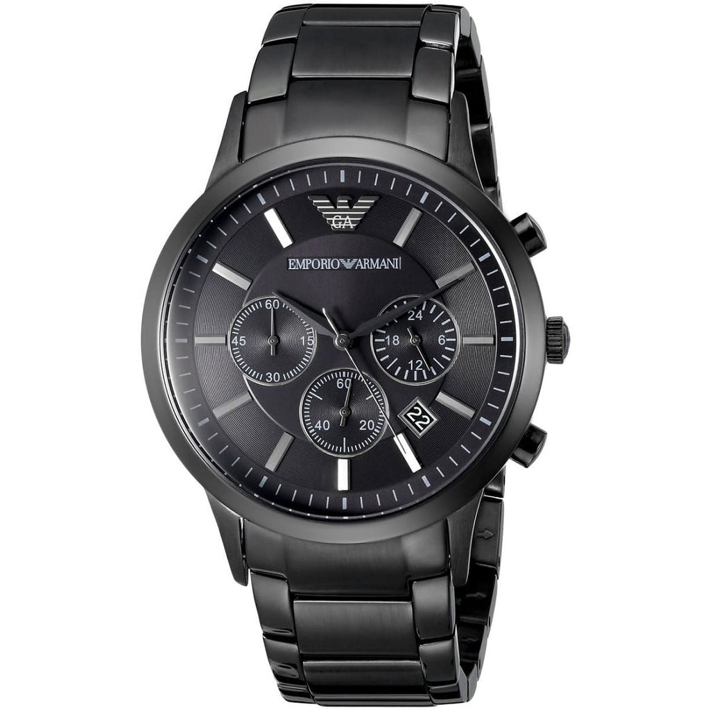 Emporio Armani AR2453 Renato Men's Blackout Watch