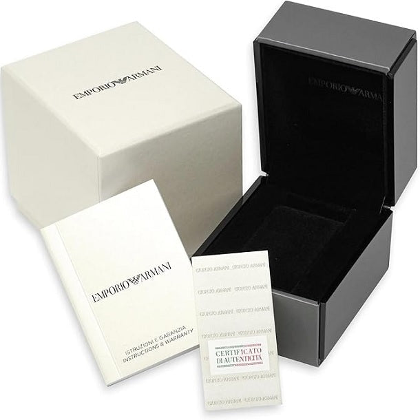 Emporio Armani watch packaging full set box and manual