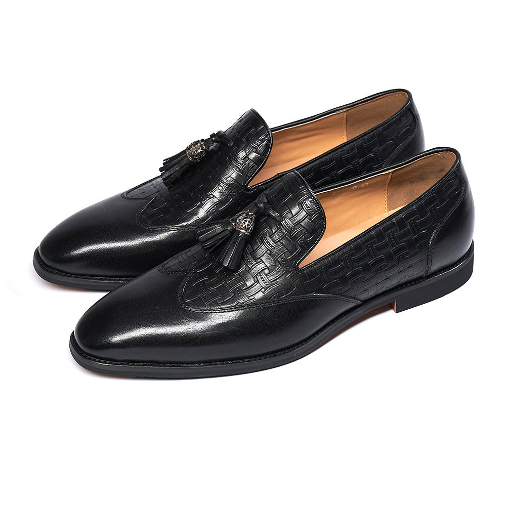 Kenike tassel business casual shoes final detail