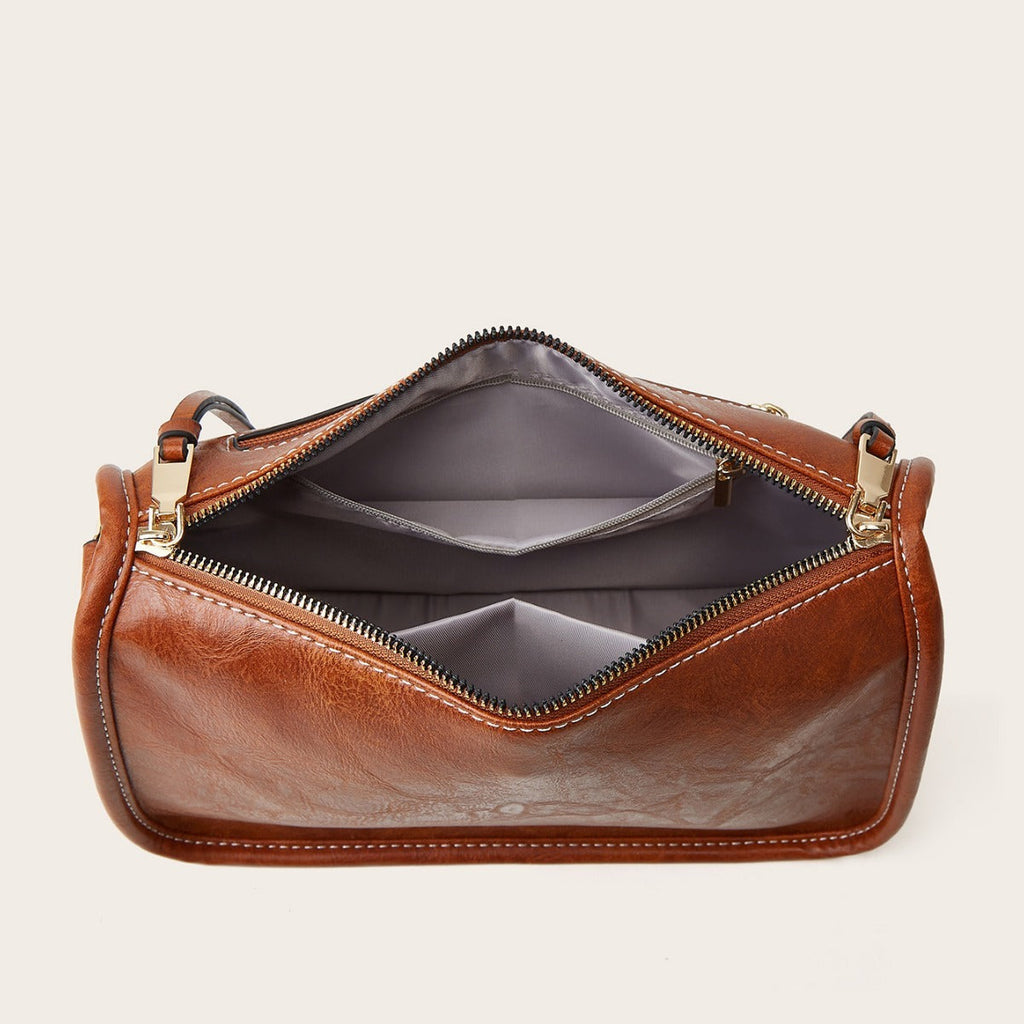 Kenike women's wide strap tote bag side profile