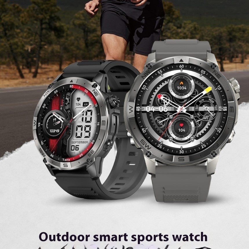 Kenike GPS smart watch with altitude compass front view