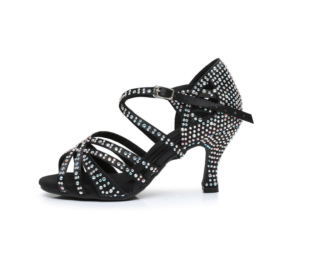 Kenike women's diamond Latin dance shoes alternate view
