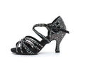 Kenike women's diamond Latin dance shoes alternate view