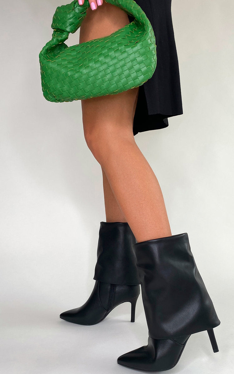 Kenike black heeled ankle boots variant