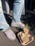 Kenike Aztec detail platform slipper boots front view