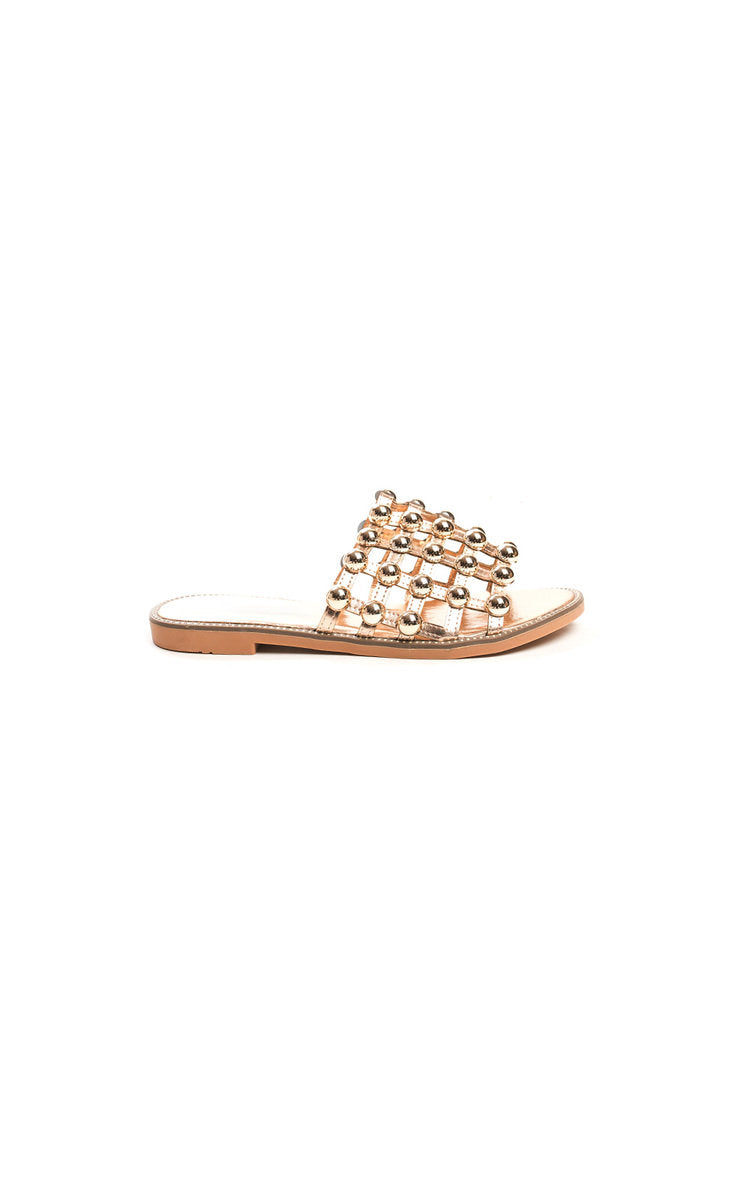 Kenike caged sandal strap detail