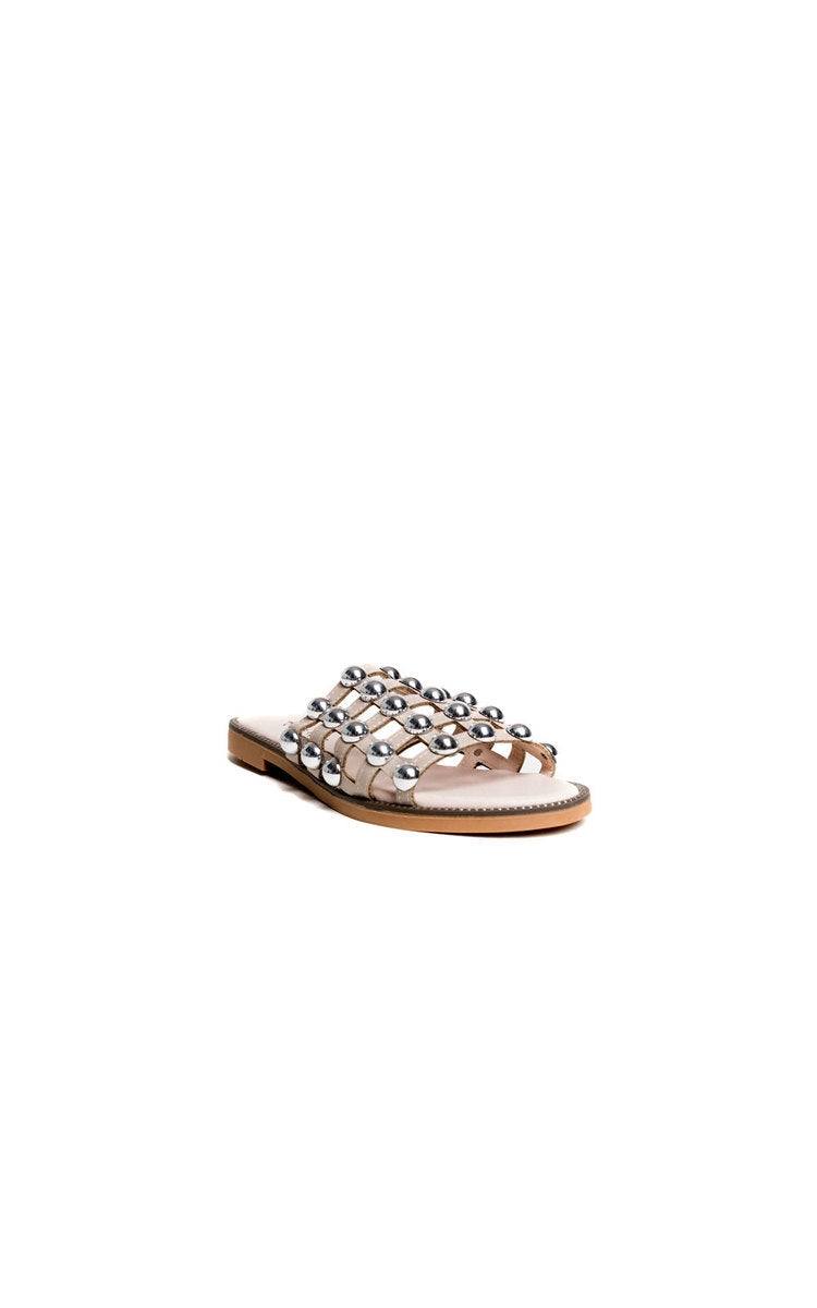 Kenike caged open toe sandals lifestyle side view