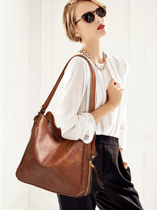 Kenike brown trend shoulder tote messenger bag variant