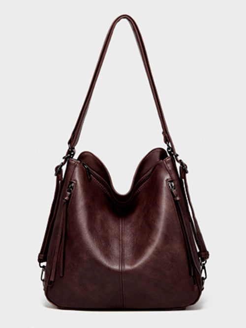 Kenike wine red trend shoulder tote messenger bag variant