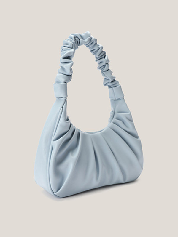 Kenike cloud pleat underarm bag side profile