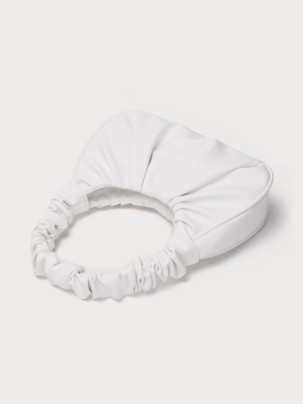 Kenike cloud pleat baguette bag front detail