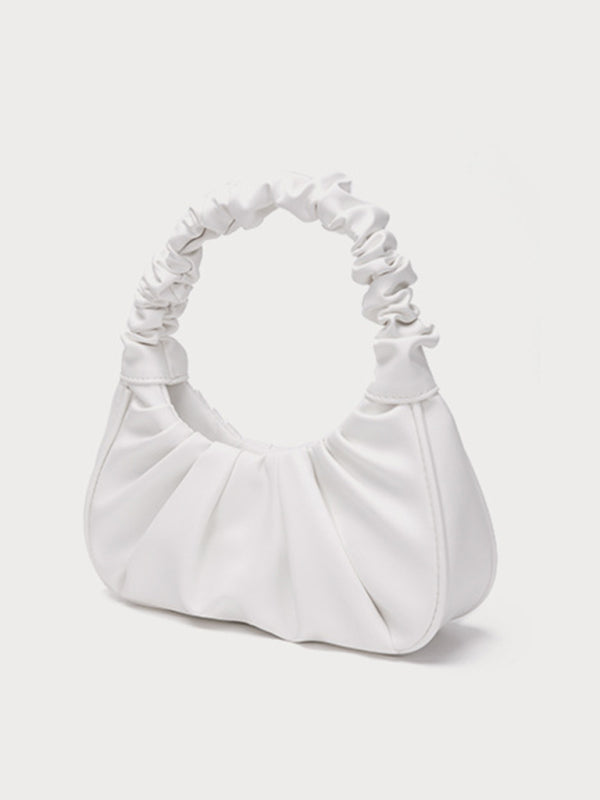 Kenike women's cloud pleat underarm bag strap detail