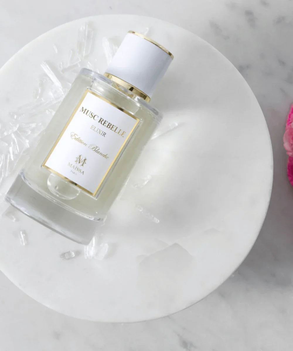 Maïssa Musc Rebelle luxury fragrance bottle detail image
