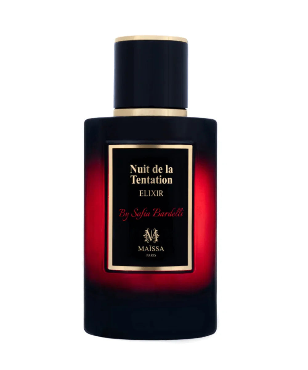 Maïssa Nuit de la Tentation red lipstick fragrance styling image