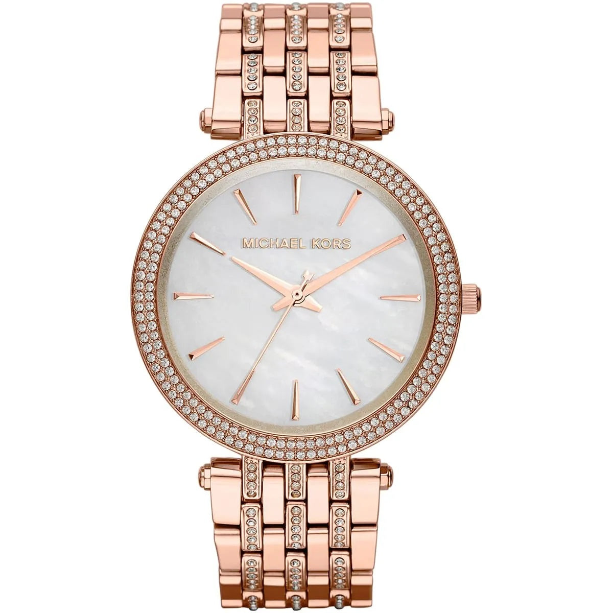 Michael Kors MK3220 Darci mother of pearl dial close-up