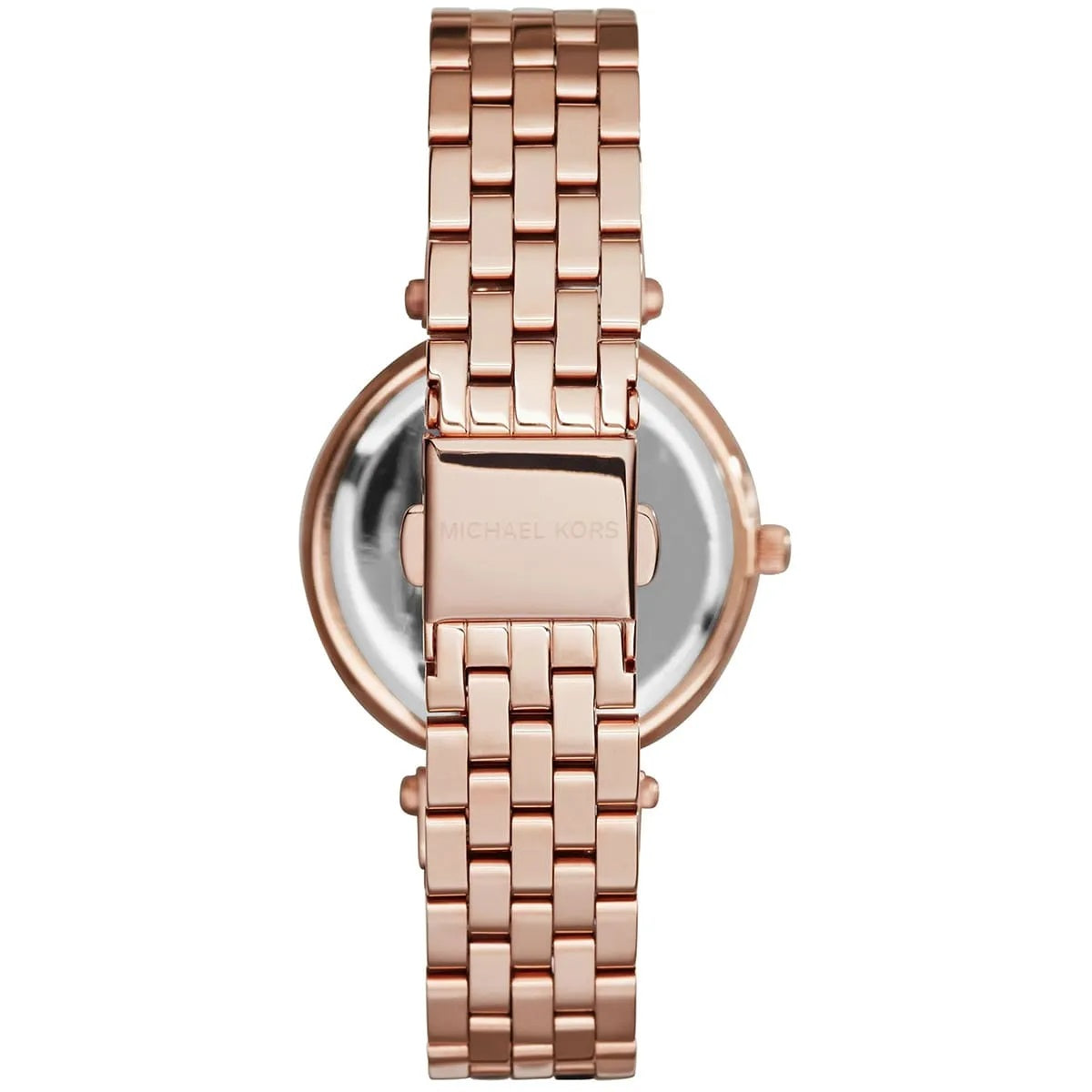Michael Kors MK3366 rose gold watch back view