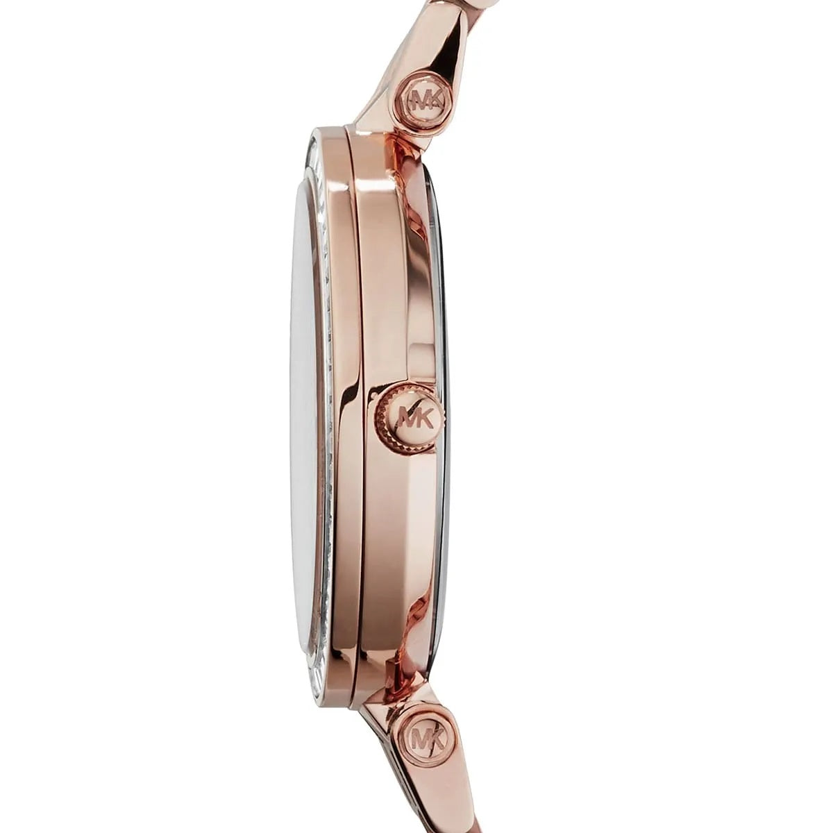 Michael Kors MK3366 rose gold watch side profile