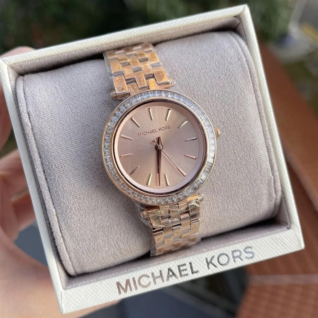 Michael Kors MK3366 watch with box and pillow