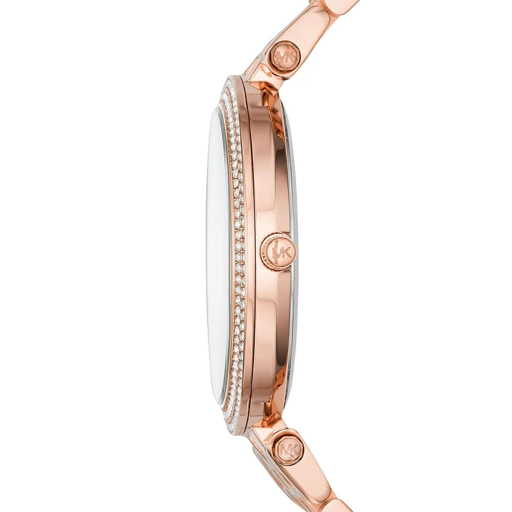 Michael Kors MK3439 rose gold watch side profile