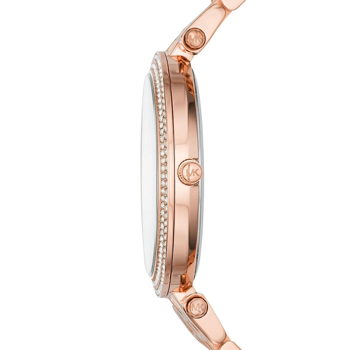 Michael Kors MK3439 rose gold watch side profile