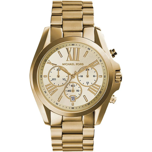 Michael Kors MK5605 Bradshaw gold watch front view